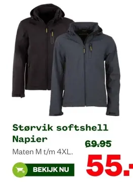 Aanbieding: Størvik softshell Napier