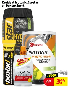 Aanbieding: Isotonic, Isostar en Dextro Sport