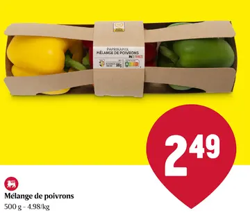 Offre: Mélange de poivrons