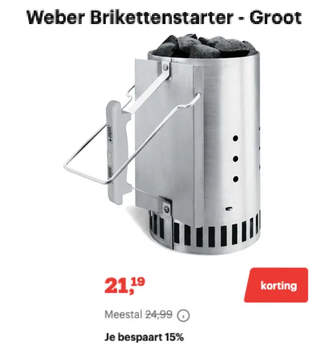 Promotie: Brikettenstarter - Groot