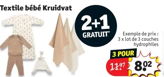 Offre: Textile bébé