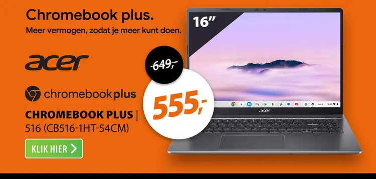 Aanbieding: Acer Chromebook Plus 516 CB516-1HT-54CM