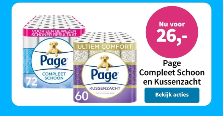 Aanbieding: Page Compleet Schoon en Kussenzacht