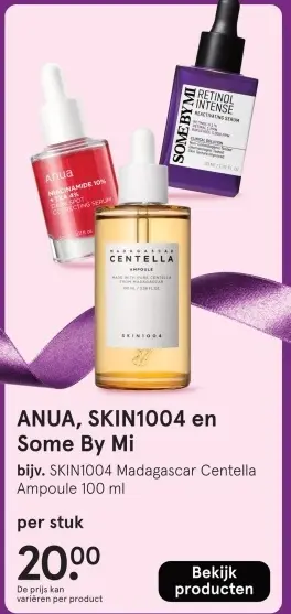 Aanbieding: ANUA, SKIN1004 en Some By Mi