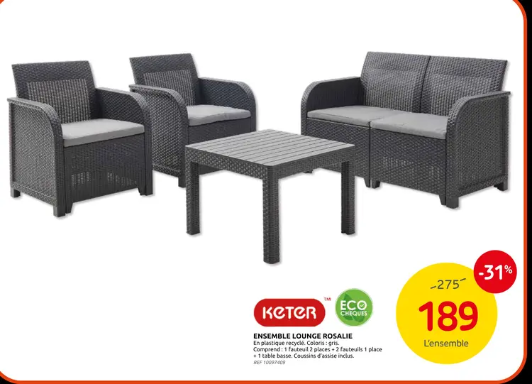 Promotie: Ensemble lounge rosalie