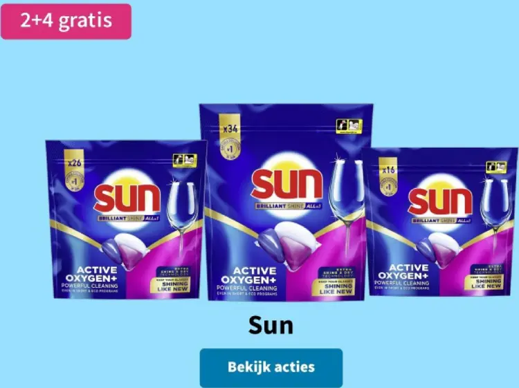 Promotie: Sun Vaatwastabletten