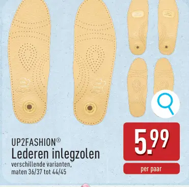 Aanbieding: Lederen inlegzolen