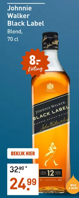 Aanbieding: Johnnie Walker Black Label 70CL