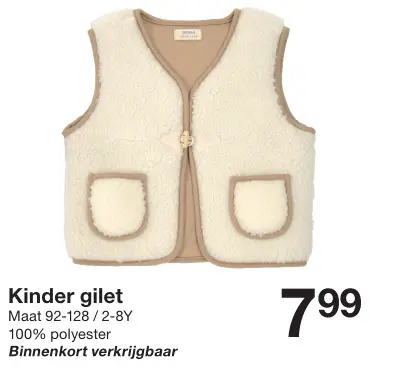 Promotie: Kinder gilet