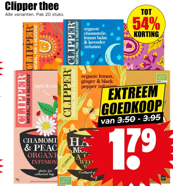 Aanbieding: Clipper thee