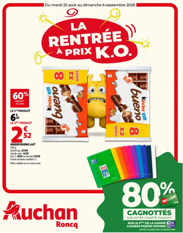 Promotie: Kinder bueno lait