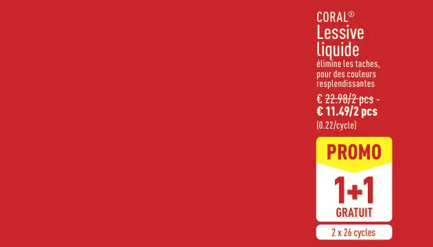 Offre: Lessive Liquide
