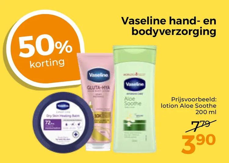 Aanbieding: Vaseline hand- en bodyverzorging