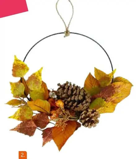 Offre: Couronne de feuilles colorées