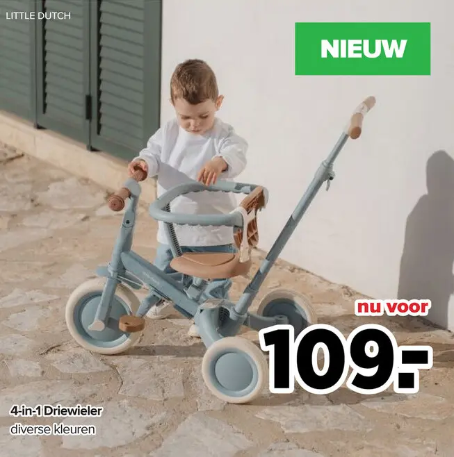 Aanbieding: 4-in-1 Driewieler