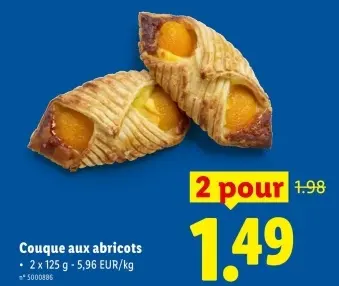 Offre: Couque aux abricots