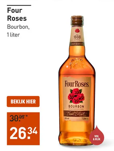 Aanbieding: Four Roses 100CL