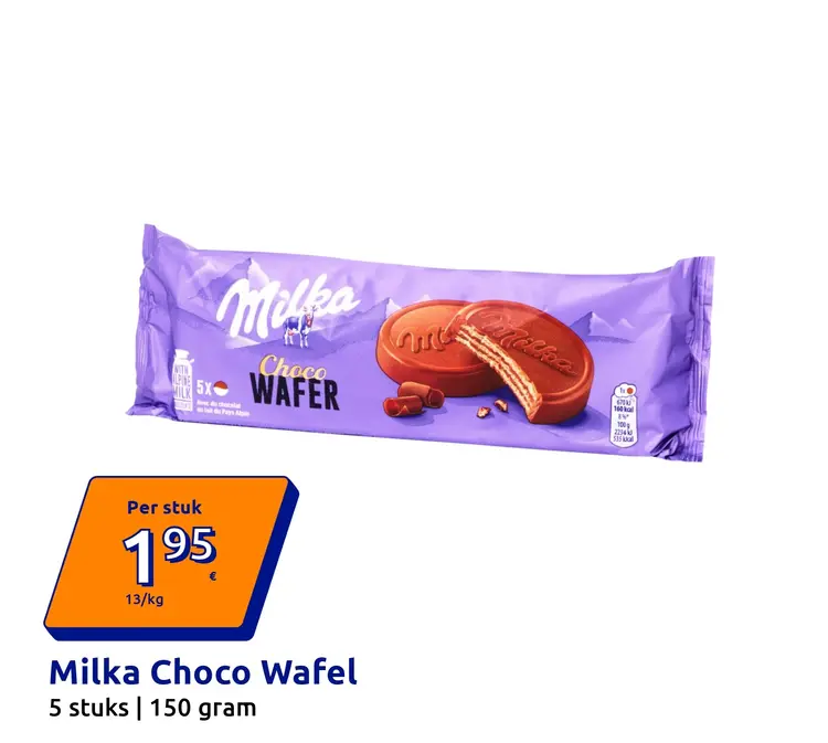 Aanbieding: Milka Choco Wafel
