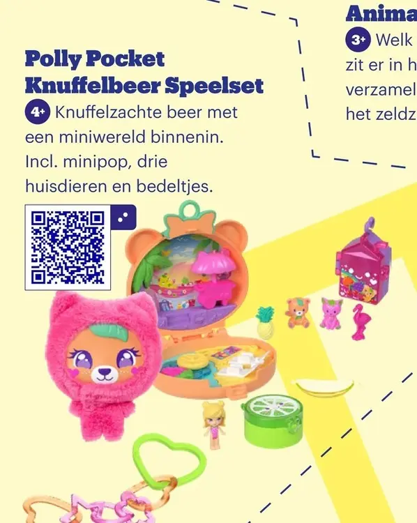 Promotie: Polly Pocket Knuffelbeer Speelset