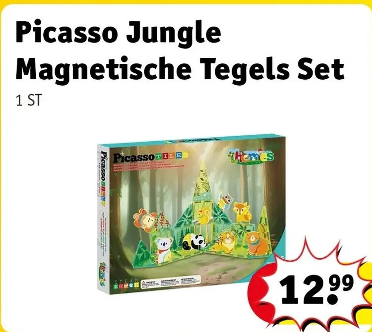 Aanbieding: Picasso Jungle Magnetische Tegels Set