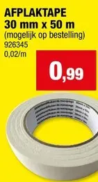Promotie: Afplaktape