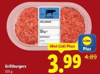 Aanbieding: Grillburgers