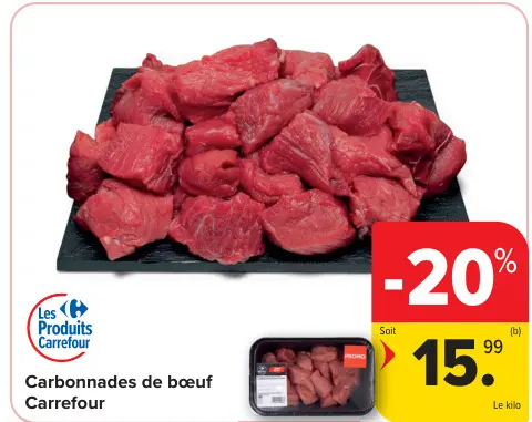 Offre: Carbonnades de bœuf