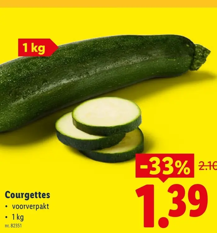 Promotie: Courgettes