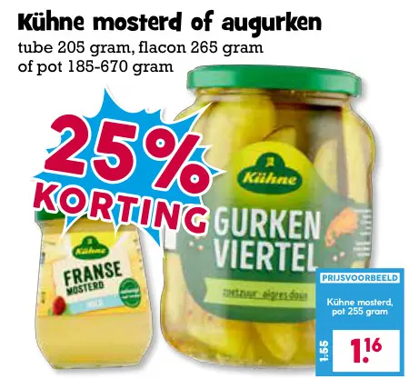 Aanbieding: Mosterd of augurken