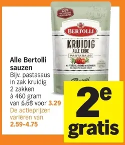 Aanbieding: Alle Bertolli sauzen