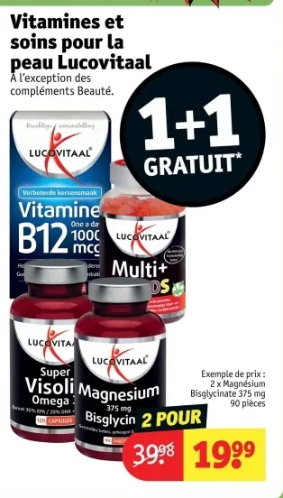 Offre: Vitamines et soins pour la peau Lucovitaal