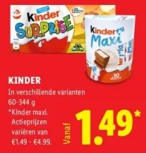 Aanbieding: Kinder