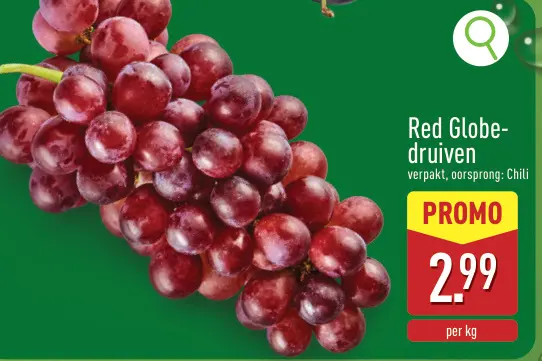 Promotie: Red Globe-druiven