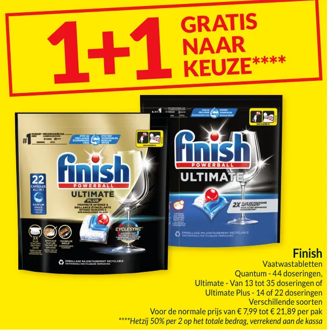 Promotie: Finish Vaatwastabletten
