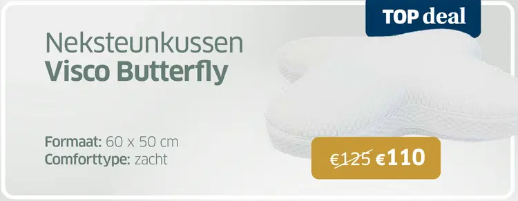 Promotie: Neksteunkussen Visco Butterfly