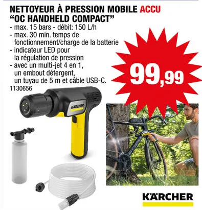 Offre: Kà¤rcher OC Handheld Compact pistolet de nettoyage