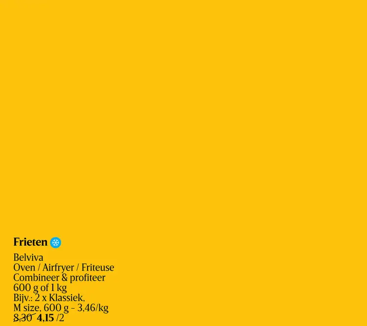 Promotie: Frieten