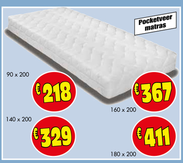 Aanbieding: Pocketveer matras