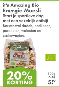 Aanbieding: it's Amazing Bio Energie Muesli