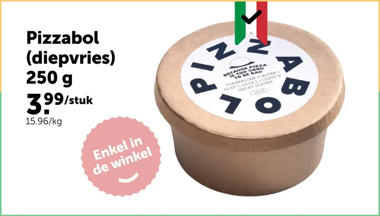 Promotie: Pizzabol