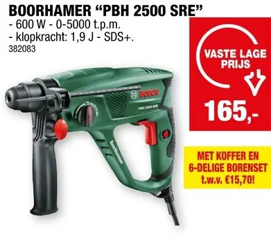 Promotie: Boorhamer "PBH 2500 SRE"