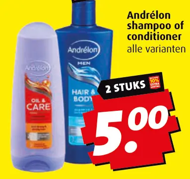 Aanbieding: Andrélon shampoo of conditioner