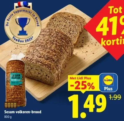 Aanbieding: Sesam volkoren-brood