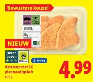 Aanbieding: Koteletto met 5% plantaardigeiwit