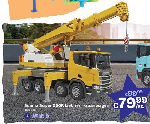 Aanbieding: Scania Super 560R Liebherr kraanwagen