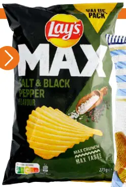 Promotie: Max salt & black pepper flavour