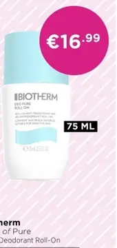 Aanbieding: Biotherm Deo Pure Deodorant Roll-On