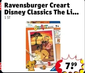 Aanbieding: Ravensburger Creart Disney Classics The Lion King