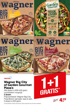 Aanbieding: Wagner Big City Pizza's