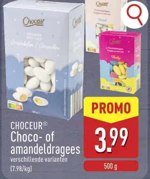 Promotie: CHOCEUR® Choco- of amandeldragees